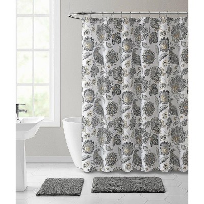 Kate Aurora Country Farmhouse Shabby Chic Floral Lace Shower Curtain ...