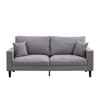 NicBex Corduroy Loveseat Sofa,Sofa with Wooden Frame and 2 Pillows,Modern Upholstered Sofa for Living Room,Office - 4 of 4
