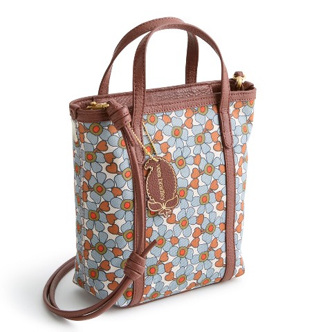Vera Bradley Women's Oxford Canvas Mini Original Tote Bag Dusk Garden Pinwheel