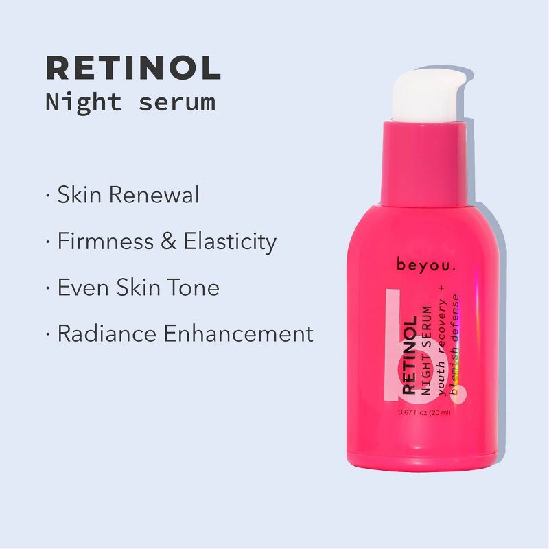 Beyou. Retinol Anti Aging Face Serum, Youth Recover + Blemish Defense, Sensitive Skin Friendly - 0.6 fl oz, 4 of 11