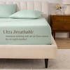 260 Thread Count Organic Cotton Percale Fitted Sheet by Bare Home - 3 of 4
