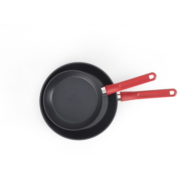 GoodCook ProEase Nonstick 8&#34; and 10&#34; 2pk Saute Pan Set Red, 3 of 10