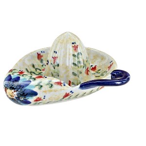 Blue Rose Polish Pottery 174 Vena Lemon Squeezer - 1 of 1