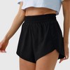 Anna-Kaci Active Women's High Waist Athletic Running Shorts with Curved Hem - 4 of 4
