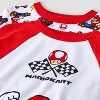 Boys' 4pc Mario Kart Long Sleeve Pajama Set - Gray - 3 of 4
