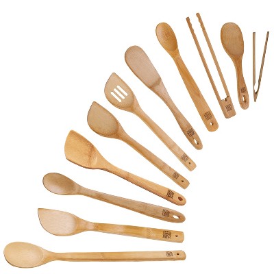 Joyce Chen 11 Piece Burnished Bamboo Utensil Set