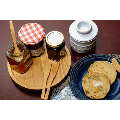 Eco-Friendly Bamboo Kitchen Turntable with Swivel Base, 8.25"