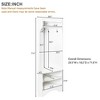 PAGED 29.5 inch Hall Tree for Entryway,Modern Coat Racks with Adjustable Shelf and 4 Hooks,Entryway Furniture for Hallway,Living Room,Bedroom - 3 of 4