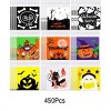 450 Pcs Halloween Cellophane Treat Bags Self-sealing Clear Candy Cookie Bags Pumpkin Ghost Black Cat Skull Trick or Treat Bags for Halloween Birthday - 2 of 4