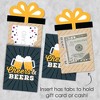 Big Dot of Happiness Cheers and Beers Happy Birthday - Birthday Party Money and Gift Card Sleeves - Nifty Gifty Card Holders - Set of 8 - 3 of 4