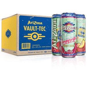 Arizona X Fallout Green Tea Variety Energy Drinks - 22 Fl Oz Can (Pack of 12) - 1 of 4