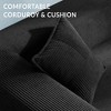 JOYRACER 78.6'' Spring Convertible Sofa Bed with 2 Pillows, Comfy Corduroy Folding Couch, Removable Washable Cover, Floor Sleeper Sofa for Small Space - 4 of 4