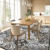 Washable Vintage Oriental Rug, Low-Pile Non-Slip Carpet for Living Room, Bedroom & Home Decor - 2 of 4