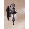 Minka Lavery Country Cottage Outdoor Wall Light Fixture Heritage Bronze Lantern 19 1/2" Mouth Blown Ribbed Glass for Post Exterior - 4 of 4