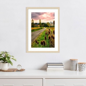 Amanti Art Chateau Tauzia Thistles by Colby Chester Wood Framed Wall Art Print - 1 of 4