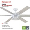 Honeywell Ceiling Fans Kaliza Modern 56 Inch Ceiling Fan with LED Light and Remote Control, Indoor Fan, 6 Contemporary Blades, Bright White - 2 of 4