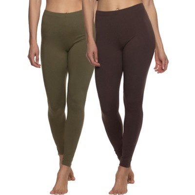 Felina Womens Velvety Super Soft Lightweight Leggings, 2-pack Yoga Pants  (warm Desert, 3x) : Target