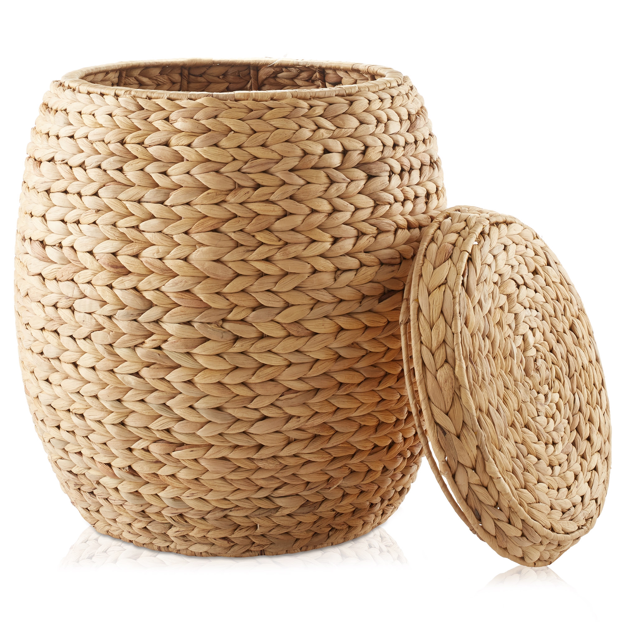 Woven Storage Basket with Lid