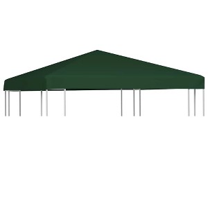 vidaXL Gazebo Top Cover Green Polyester with PVC coating 10x10ft - 1 of 2