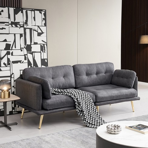 3 seater outlet sofa dark grey