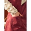 Retro Radiance V-Neck Corduroy Dress - 4 of 4