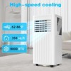 R.W.FLAME 8000 BTU Portable AC – Cooling, Fan, Dehumidifier & Sleep Mode, Quiet ≤55dB, for Rooms up to 350 Sq. Ft. – Remote & Window Kit Included - 2 of 4