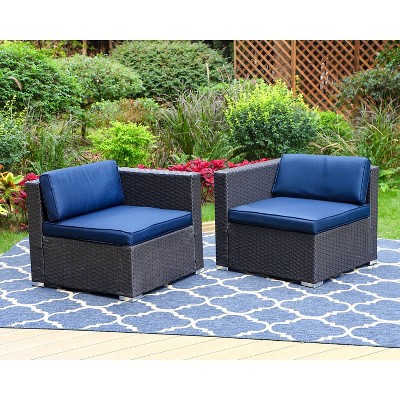 Outdoor Sectional Chairs with Cushions - Captiva Designs