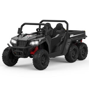 24V 4WD 6-Wheel Electric Ride On Dump Truck with Remote Control, 2 Seater Kids Dump Truck Toy for Big Kids Ages 3+ - 1 of 4