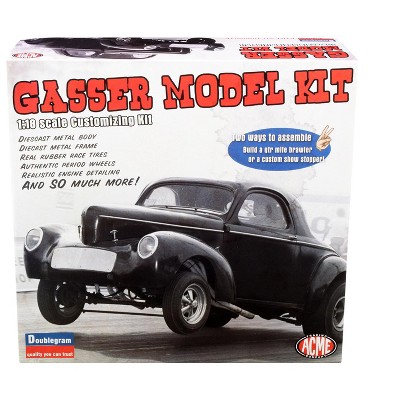 Model Kit 1940 Willys Gasser 2-In-1 Kit 1/18 Scale Diecast Model Kit by ACME