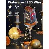 FAAYFIAN 3-Pack 78 ft 240-LED Battery Fairy Lights, Warm White Waterproof String Lights With 8 Modes and Timer - 4 of 4