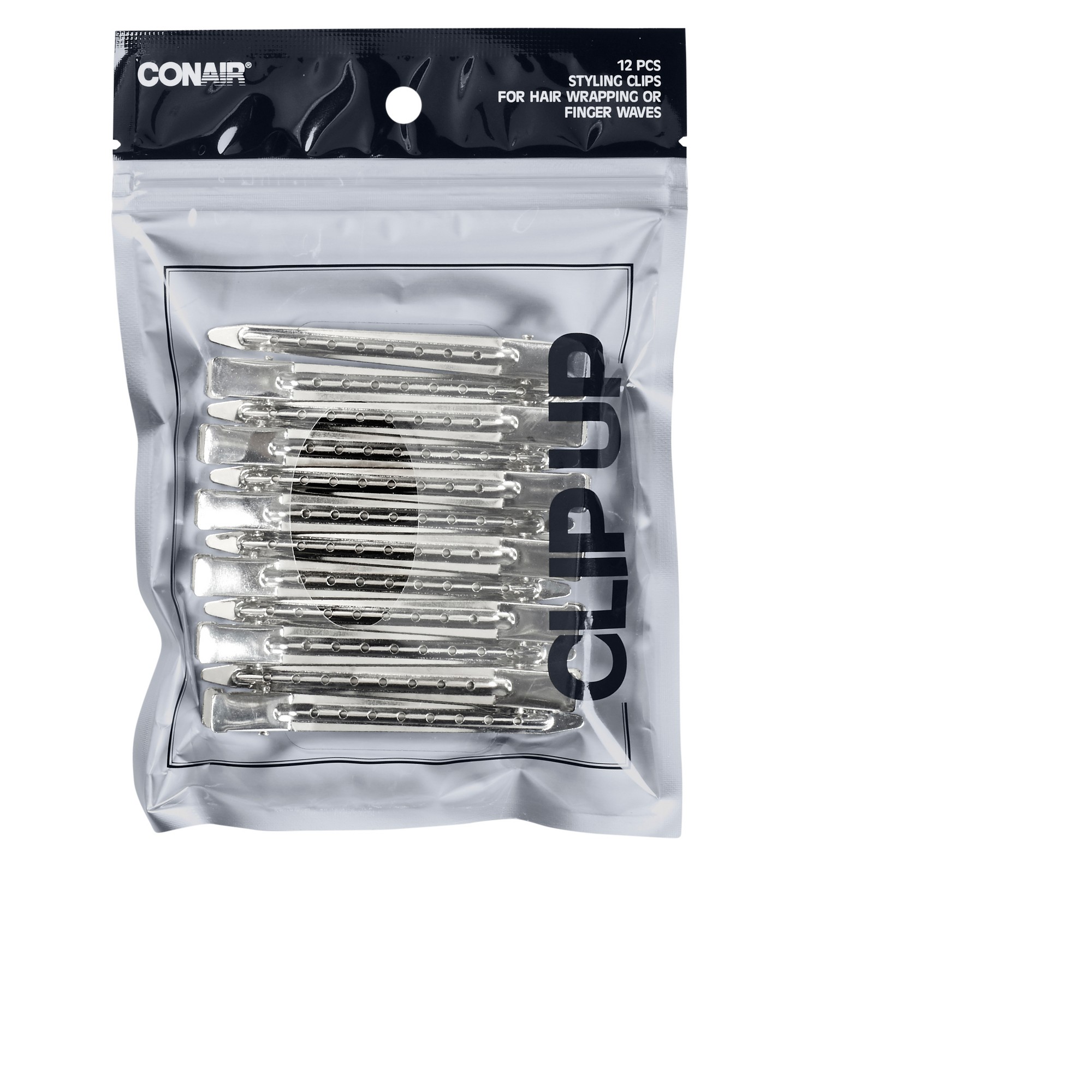 Conair Metal Styling Clips Value Pack - 12pc, Silver