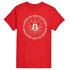 Men's - Disney - Mickey Listen To The Universe Short Sleeve Graphic T-Shirt - 1 of 4