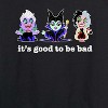Women's - Disney Villains - It's Good To Be Bad Lightweight French Terry Wide Neck Long Sleeve Shirt - 2 of 4