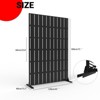 72" Metal Privacy Screen Freestanding Room Divider Decorative Fence Panel, Weatherproof Patio Privacy Fence for Garden Balcony Home Indoor, Wood - 3 of 4