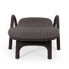 Okak HDPE Reclining Patio Chaise Lounge with Optional Cushion,Ergonomics Outdoor Long Chiase Poolside Chair for Deck,Backyard&Pool - 2 of 4