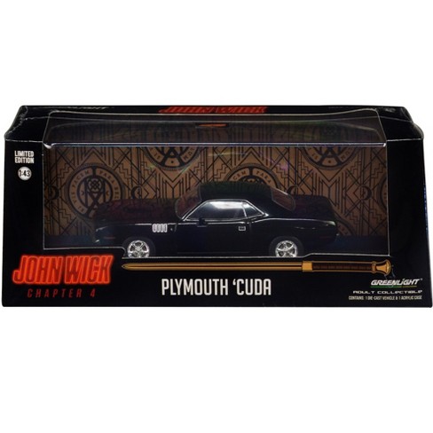  Plymouth Barracuda Black John Wick: Chapter 4 (2023