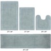 Edge Bath Rug 100% Premium Cotton Ultra-Soft Water Absorbent Tufted Solid Reversible 4 Piece Bathroom Rug Set for Machine Washable Bathmat - 2 of 2