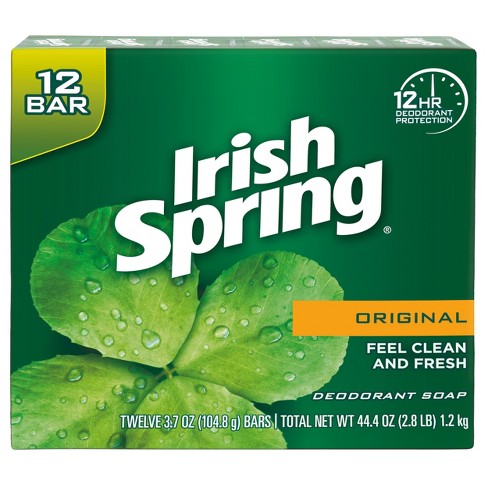 Irish Spring Original Deodorant Bar Soap - 3.7oz/12pk : Target