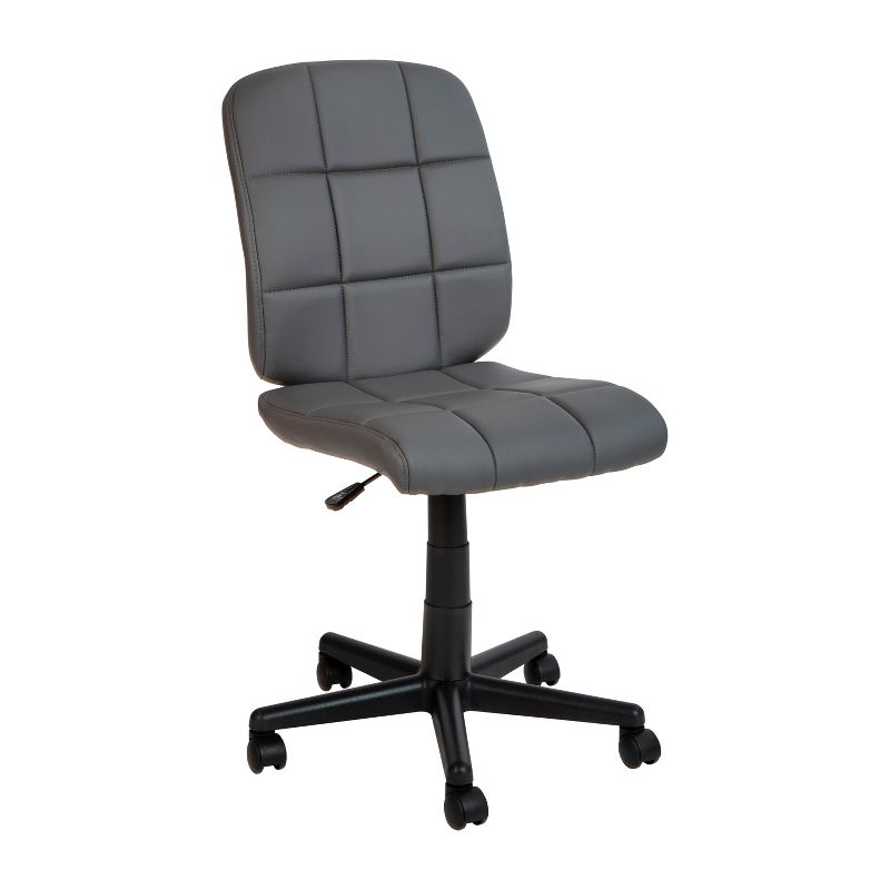 Emma and Oliver Mid-Back Quilted Vinyl Swivel Task Office Chair, 1 of 11