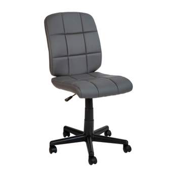 Flash Furniture Mid-Back Quilted Vinyl Swivel Task Office Chair