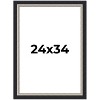 PosterPalooza | Embellished Black Picture Frame - UV Acrylic, Foam Board Backing, Hanging Hardware - 2 of 4
