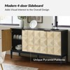 Severin 60"Wide 4 Door Sideboard With Adjustable Shelf | ARTFUL LIVING DESIGN - 4 of 4