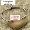 Sterling Silver Knot Cuff, Minimalist Rustic Wire Bracelet, Adjustable 6 7/8 Inches, Women M - L, Men S - M, Gift for Her or Him - 2 of 4