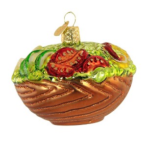 Old World Christmas 2.25 In Bowl Of Salad Ornament Greens Lettuce Tomato Tree Ornaments - 1 of 3
