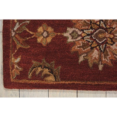 Handmade Brick Wool Tufted 4' x 6' Area Rug