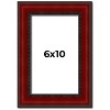 PosterPalooza | Photo Size Weathered Red Picture Frame - UV Acrylic, Foam Board Backing, Hanging Hardware - 2 of 4