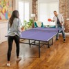 Portable Table Tennis Tables– Professional Outdoor Ping Pong Table Game, Foldable Ping Pong Game Set，with Net, 2 Paddles and 3 Balls, Playback Mode - 2 of 4
