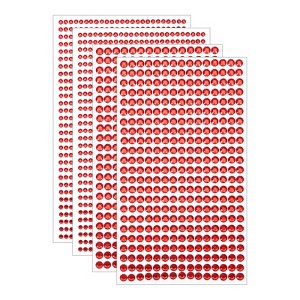 Unique Bargains Acrylic Self-Adhesive Craft Decorative 4 Sheets Rhinestone Stickers - 1 of 4
