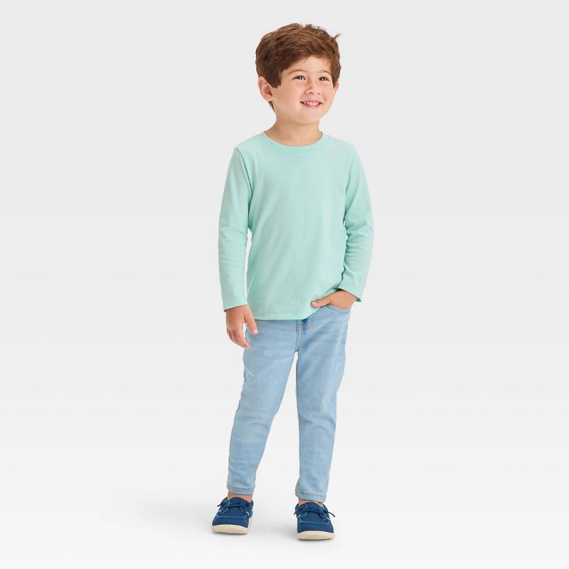 Toddler Boys' Long Sleeve Solid T-Shirt - Cat & Jack™, 4 of 7