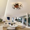 BestParts 20" Industrial 7-Blade Ceiling Fan - Remote Control, 6E26 LED Bulb, Energy-Saving DC Motor - 3 of 4